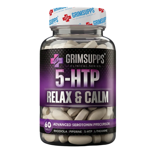 Grimsupps 5-HTP Relax & Calm L-Theanine, Rhodiola ve Bitkisel Ekstraktlar 60 Tablet
