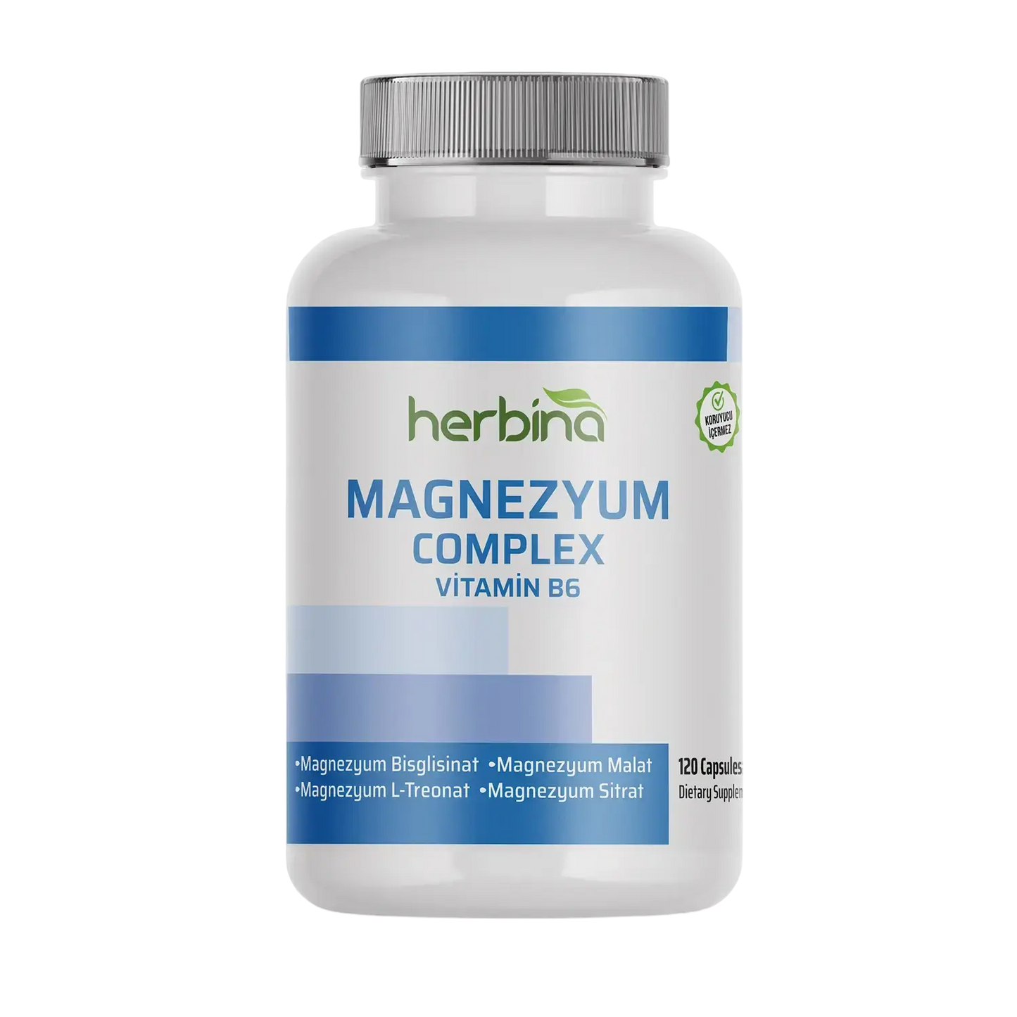 Herbina Magnezyum Kompleks 120 Kapsül