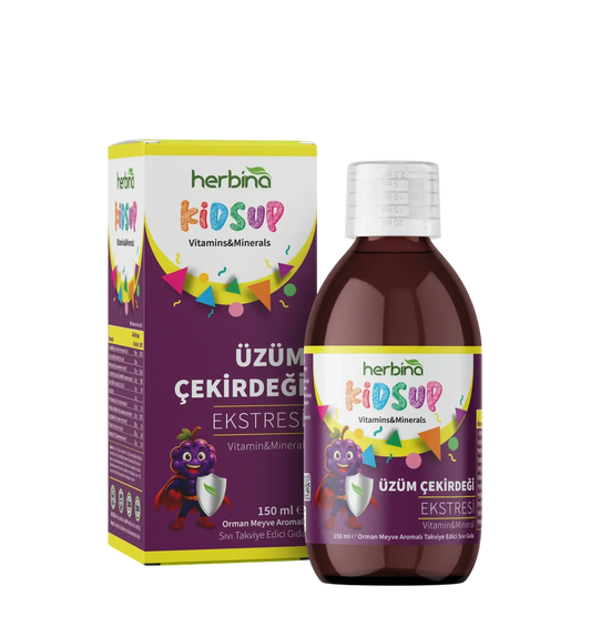Herbina Çocuk Multivitamin Üzüm Çekirdeği Ekstresi 150ml